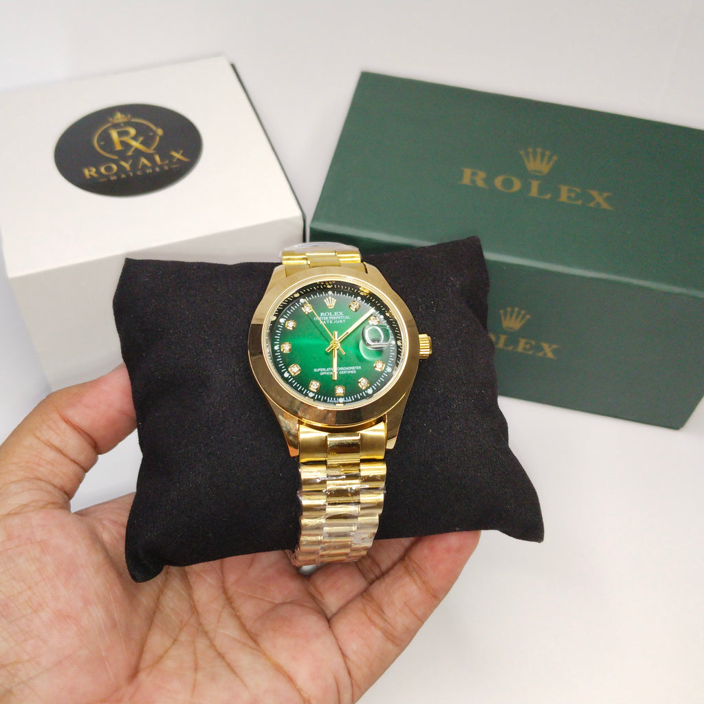 Rolex ZQ Golden Oyster DateJust