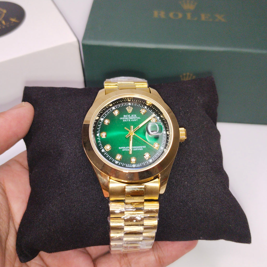 Rolex ZQ Golden Oyster DateJust