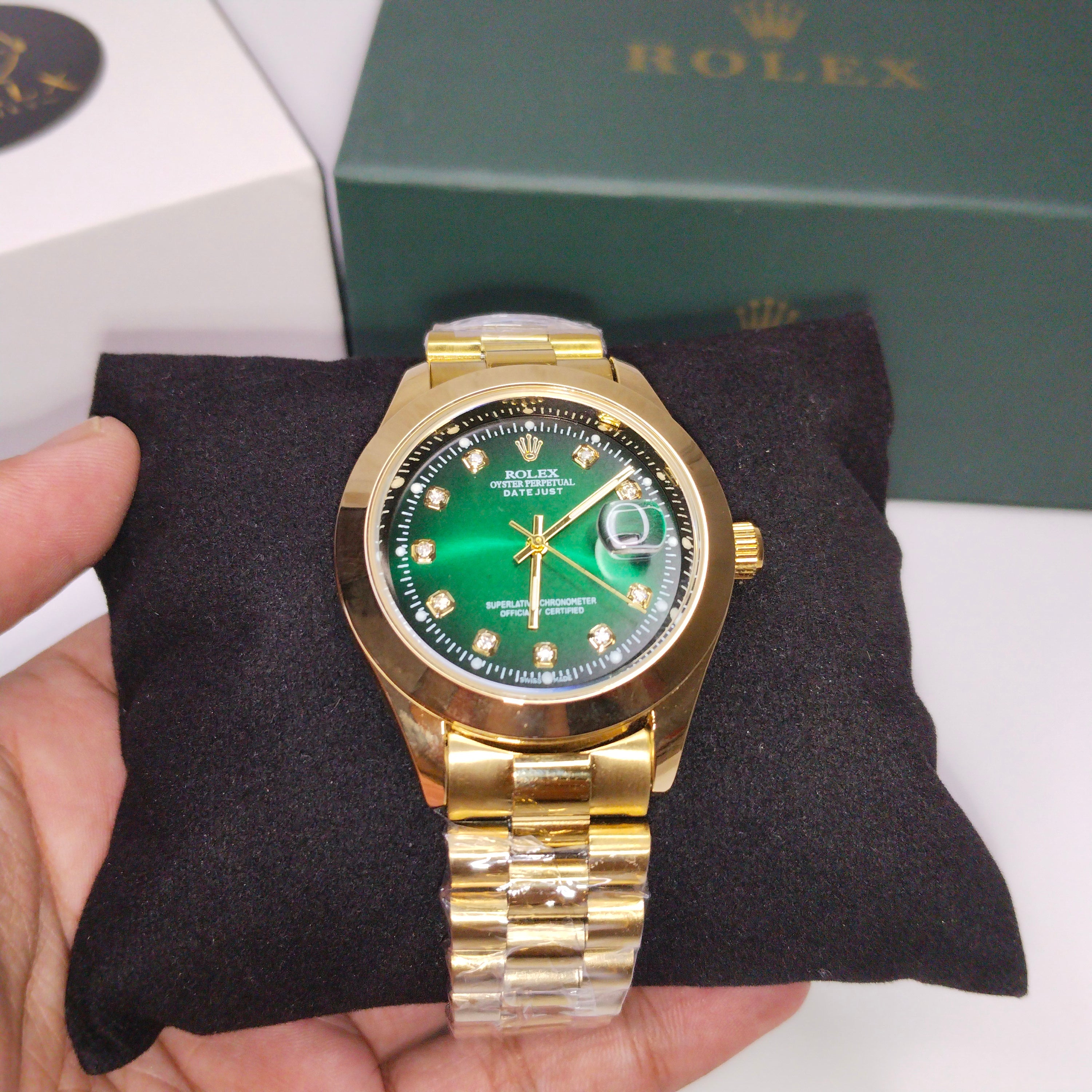 Rolex ZQ Golden Oyster DateJust